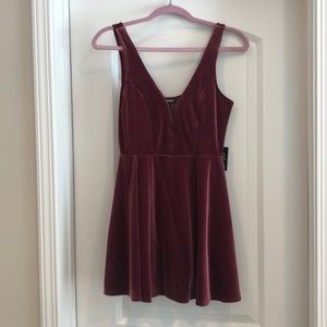 Express Velvet party dress NWT